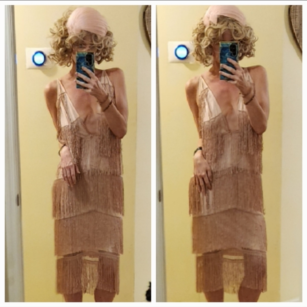 Asos Fringe Flapper Style Dress NWT